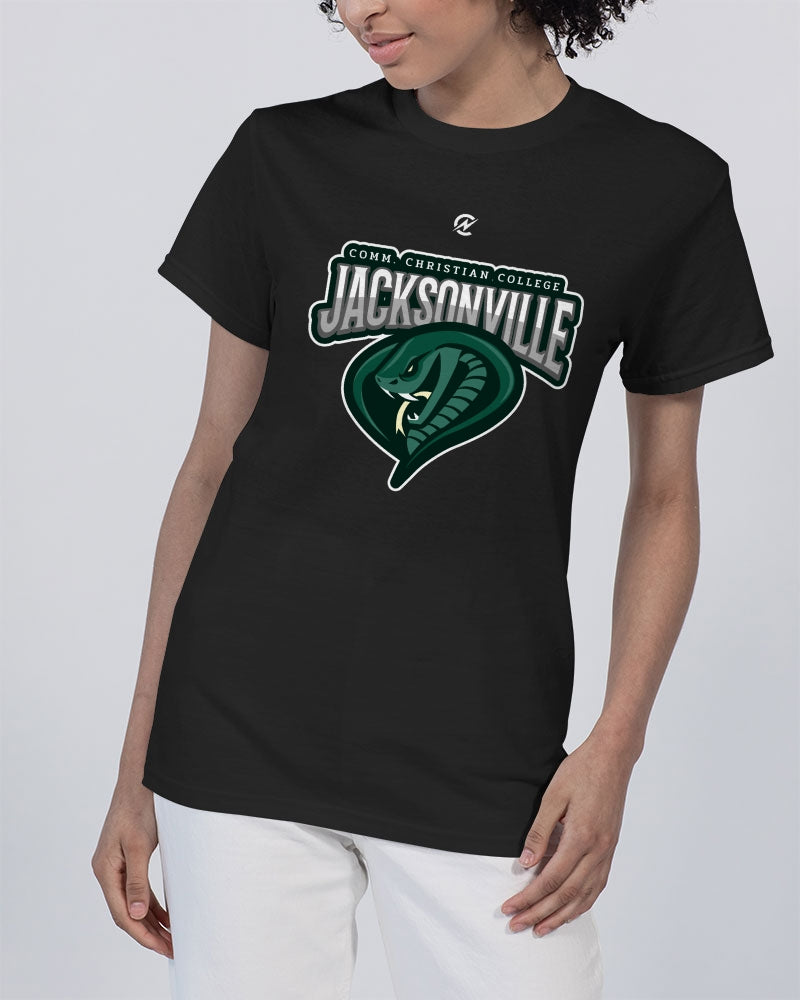 Jacksonville A.A Christian College Mocs Unisex Heavy Cotton T-Shirt | Gildan